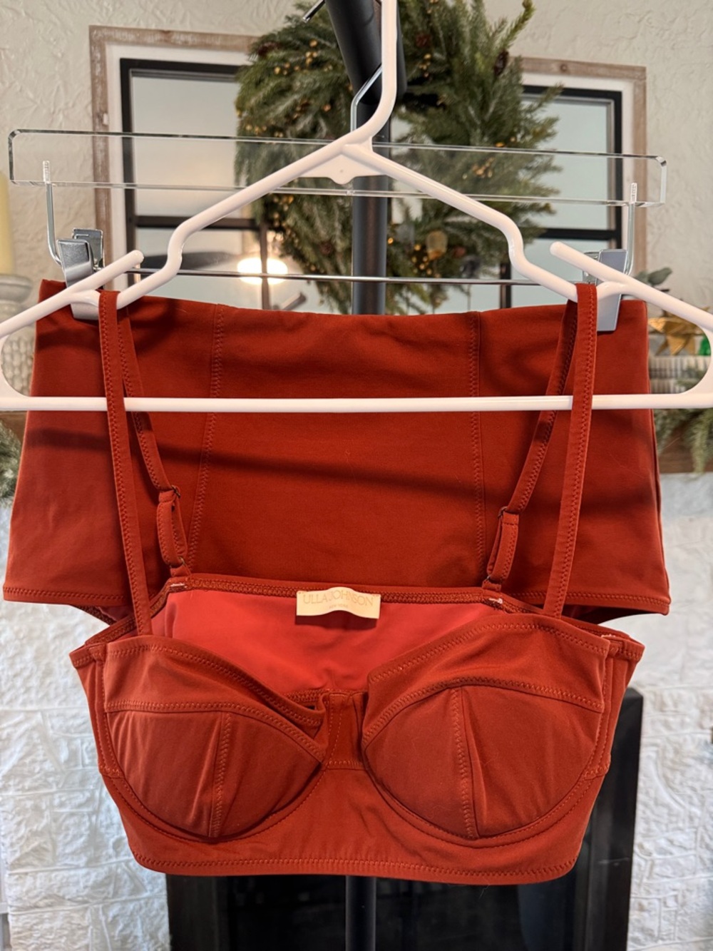 Ulla Johnson Rust Orange Two Piece Swimsuit